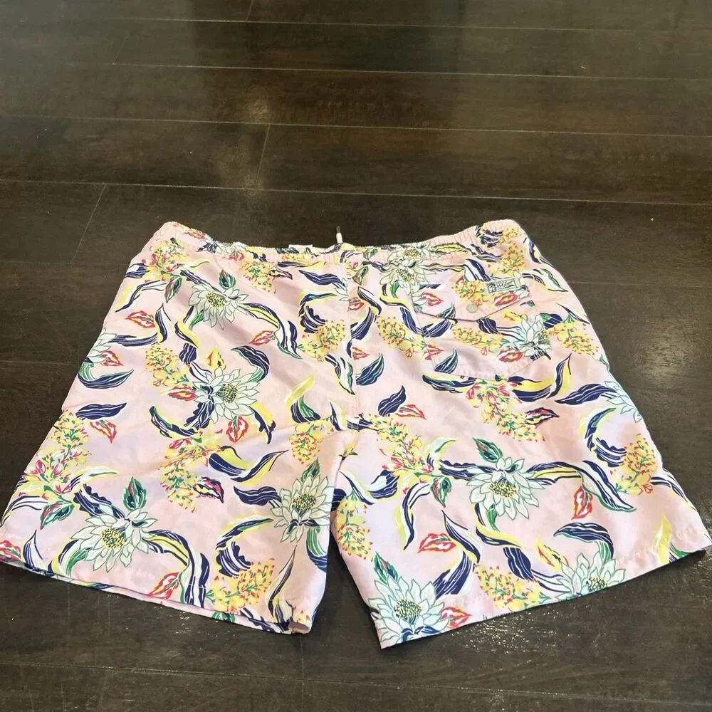 Polo Ralph Lauren Swimming Trunks Shorts Floral / Aloha Men's X-Large XL Pink